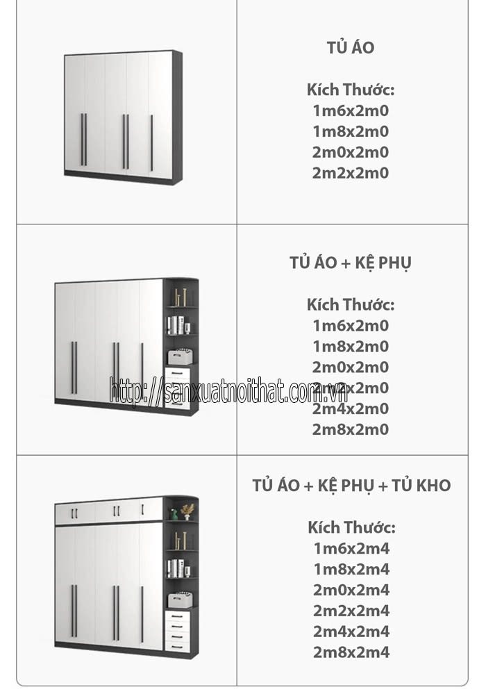 Tủ đựng quần áo DH204