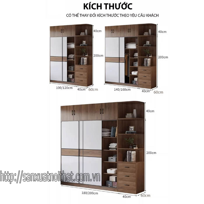 Tủ đựng quần áo DH210