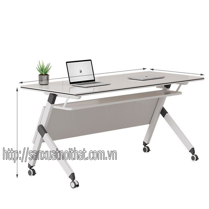 Bàn học gấp gọn có bánh xe EDU11