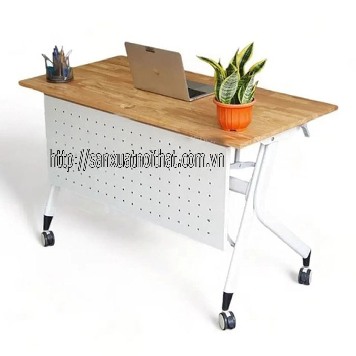 Bàn học gấp gọn có bánh xe EDU13