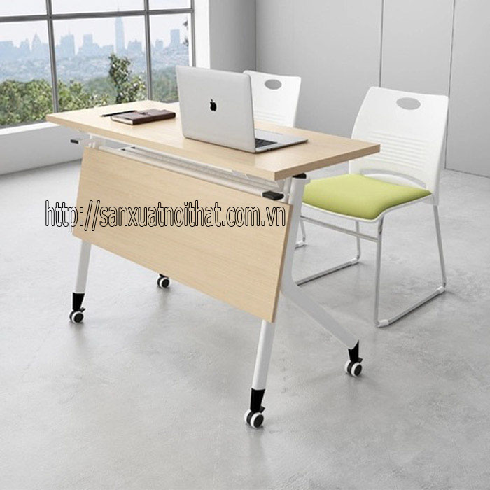 Bàn học gấp gọn có bánh xe EDU13