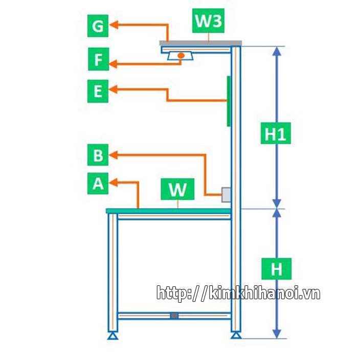 Bàn thao tác công nghiệp WT901-2