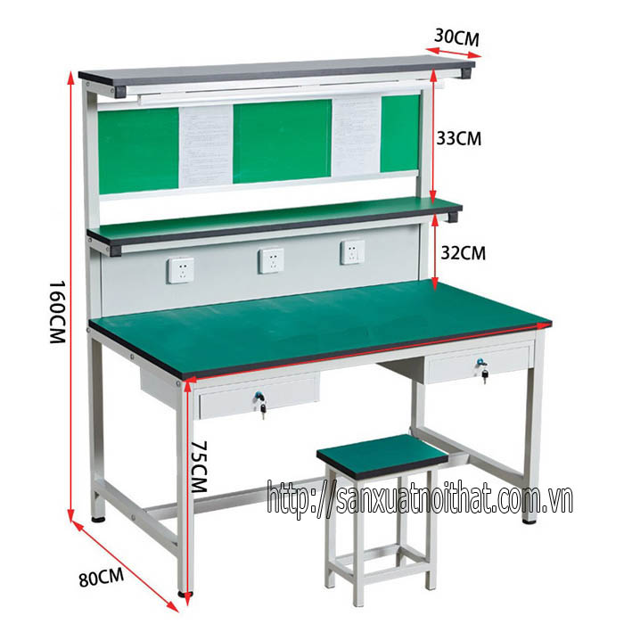 Bàn thao tác Công nghiệp-Nhà xưởng-Công nhân sản xuất
